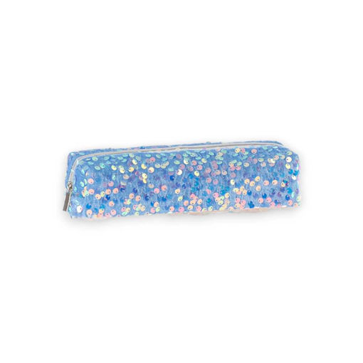 Picture of SEQUINS PENCIL CASE BLUE